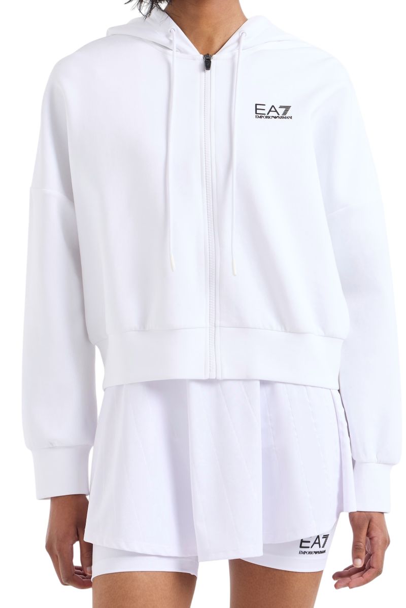 7W000207 EA7 Woman Jersey Sweatshirt - white