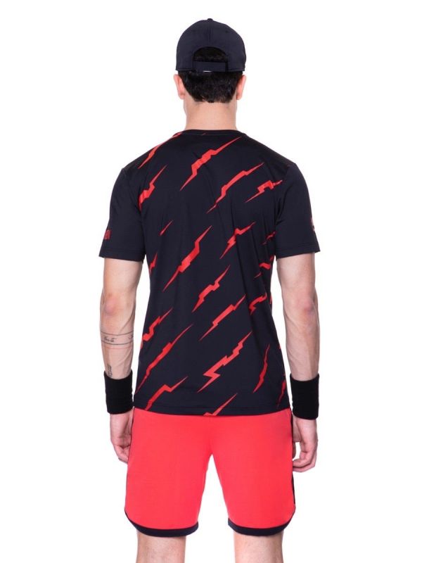 Hydrogen Thunder Tech Tee Man - black/red