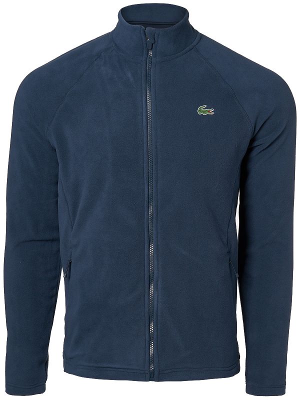 Lacoste Men's SPORT Novak Djokovic Tech Fleece Jacket - navy blue/navy blue