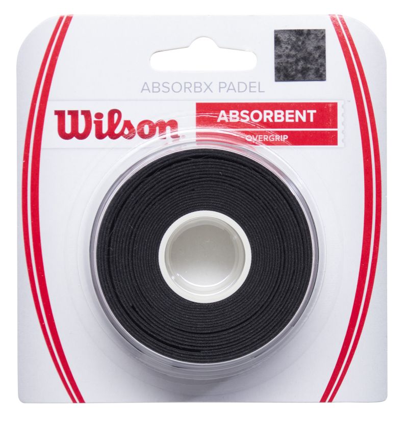 Wilson AbsorbX Overgrip Padel 3P - black Wilson AbsorbX Overgrip Padel 3P - black