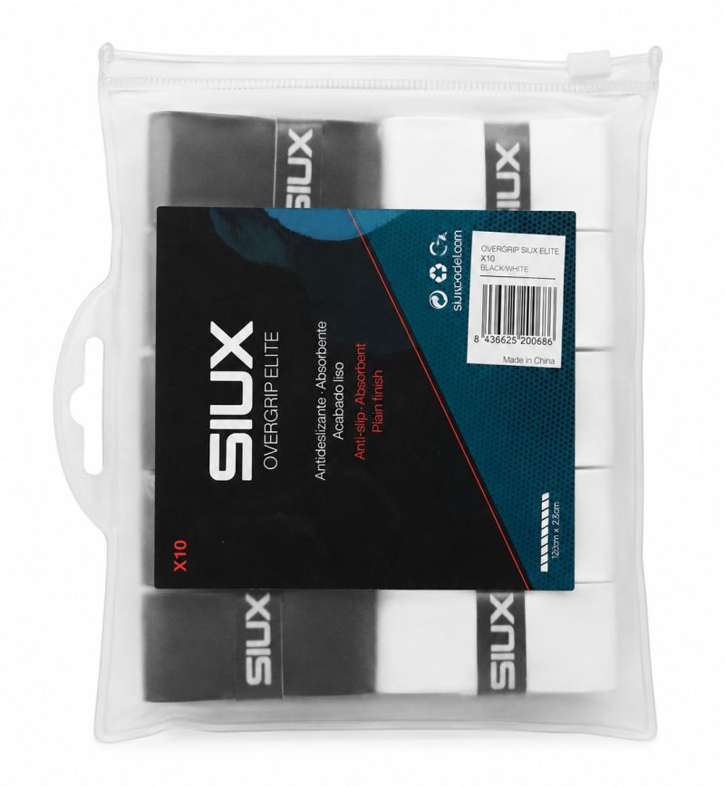 Siux Overgrips Elite 10P - black/white