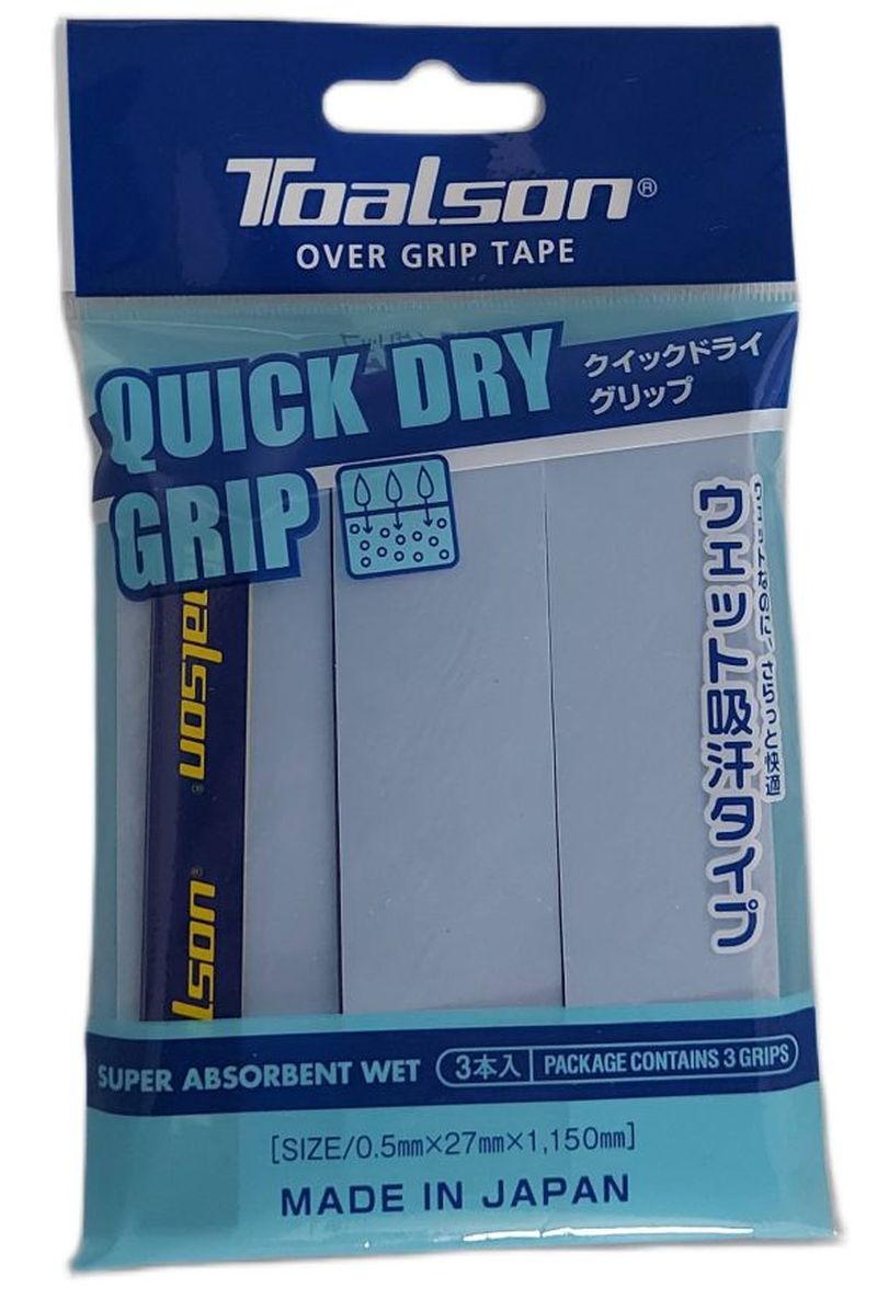 Toalson Quick Dry Over Grip 3P - blue Toalson Quick Dry Over Grip 3P - blue