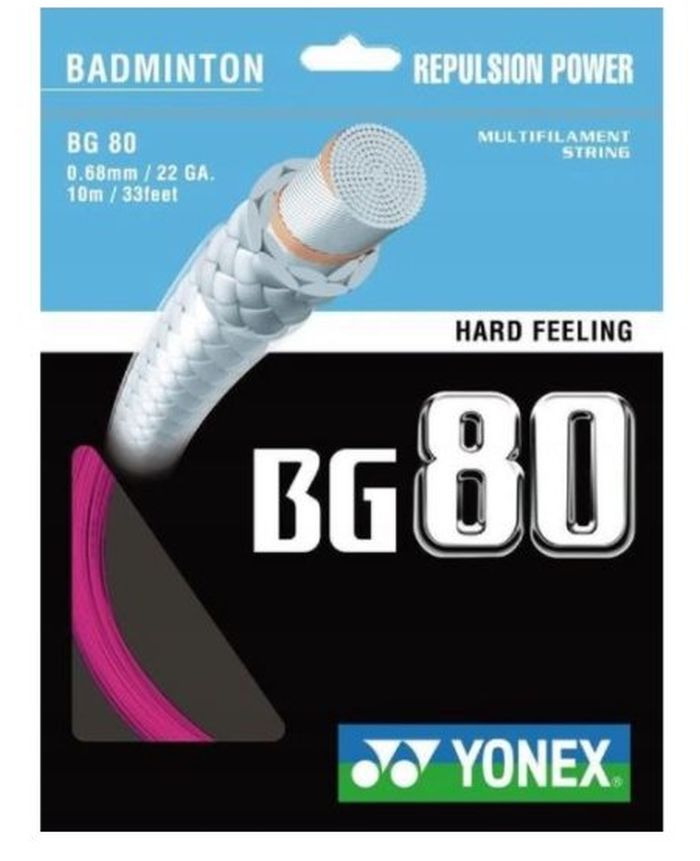 Yonex BG 80 (10 m) - neon pink