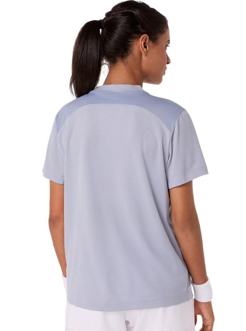 Asics Court Short Sleeve - grey blue Asics Court Short Sleeve - grey blue