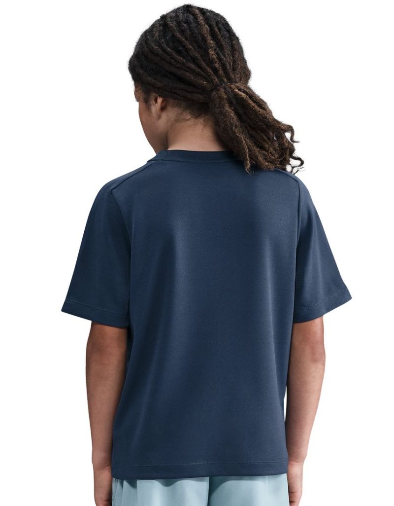 Nike Boys Multi Dri-FIT Short-Sleeve - midnight navy/white