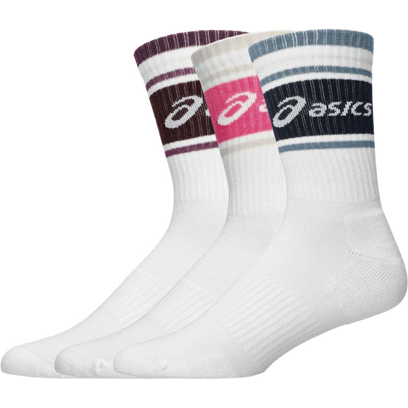 Skarpety Asics Logo Crew 3P - dark aubergine/bubblegum/midnight