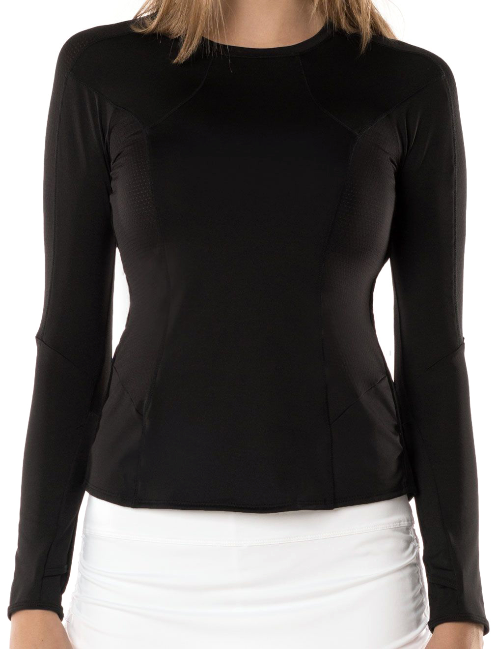Lucky in Love Core Contour Long Sleeve Crew Women - black Lucky in Love Core Contour Long Sleeve Crew Women - black