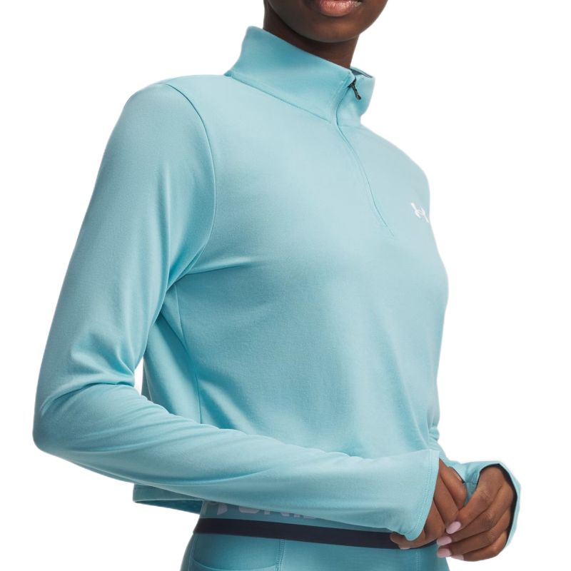 Under Armour Tech Branded 1/2 Zip - blue haze/lumos lime/white
