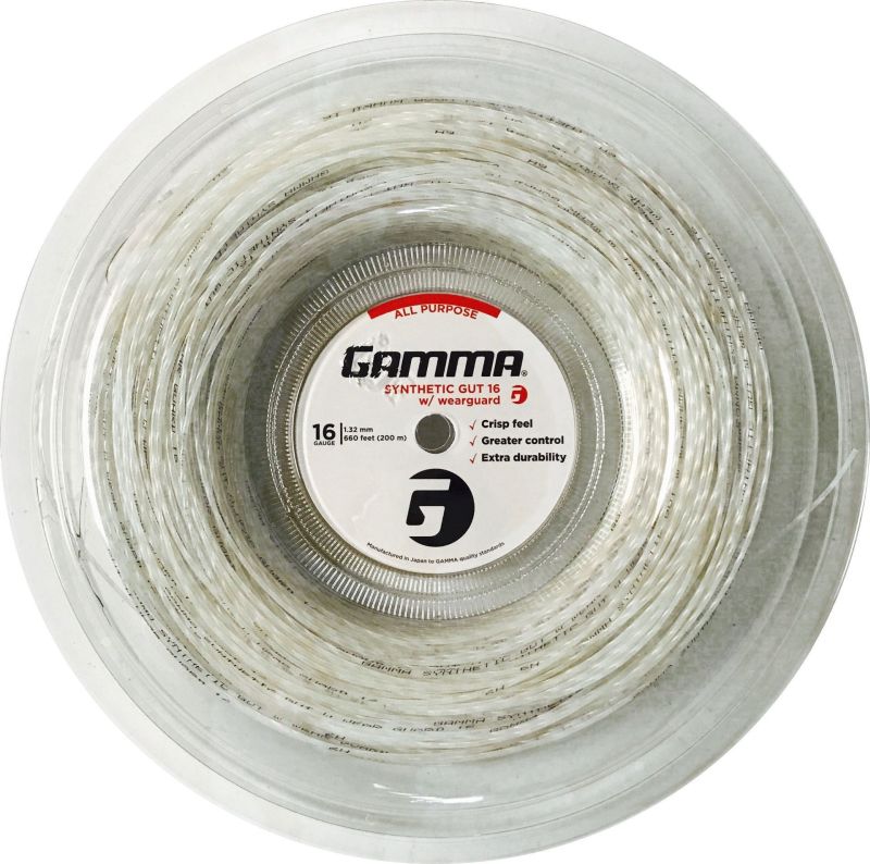 gamma-synthetic-gut-w-wearguard-200-m-white-1 Gamma Synthetic Gut w/ WearGuard (200 m) - white