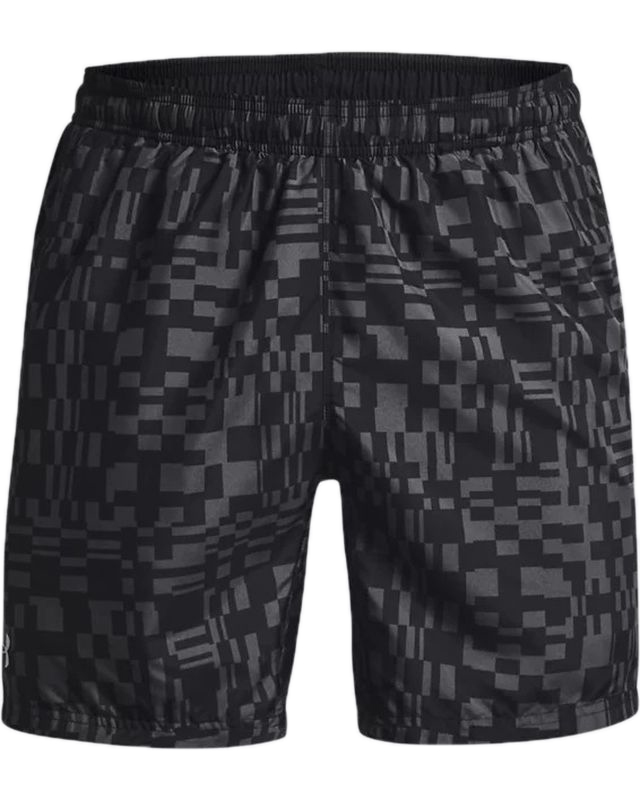 Under Armour Men's UA Speed Stride Print Shorts - black/reflective Under Armour Men's UA Speed Stride Print Shorts - black/reflective