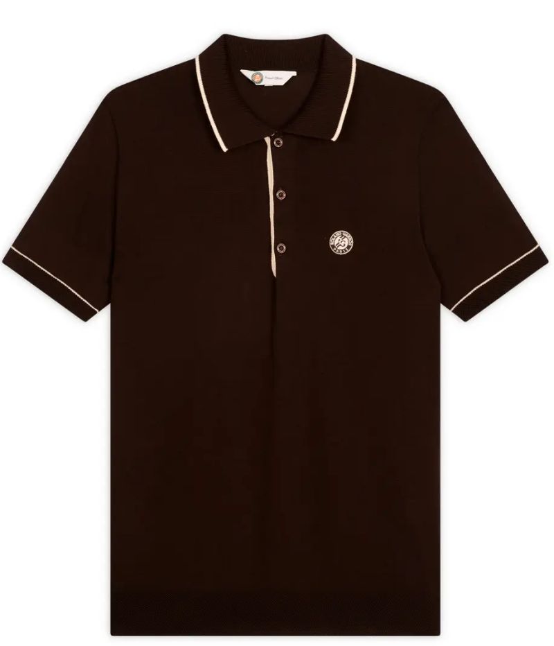 Roland Garros Heritage Thibault Shirt - chocolate