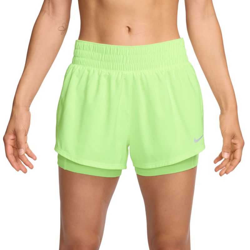 Nike Dri-Fit One 2-in-1 - barely volt/reflective silver