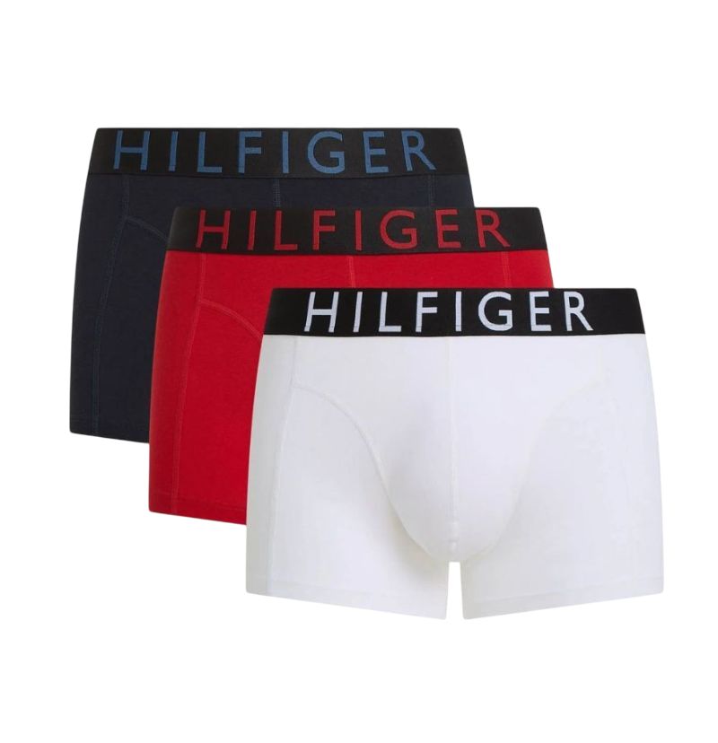 Tommy Hilfiger Cotton 3P - medium red/tommy white/desert sky