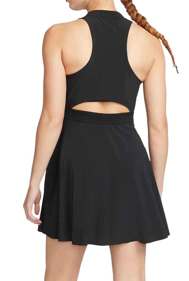 Nike Court Dri-Fit Advantage Club Dress - black/white