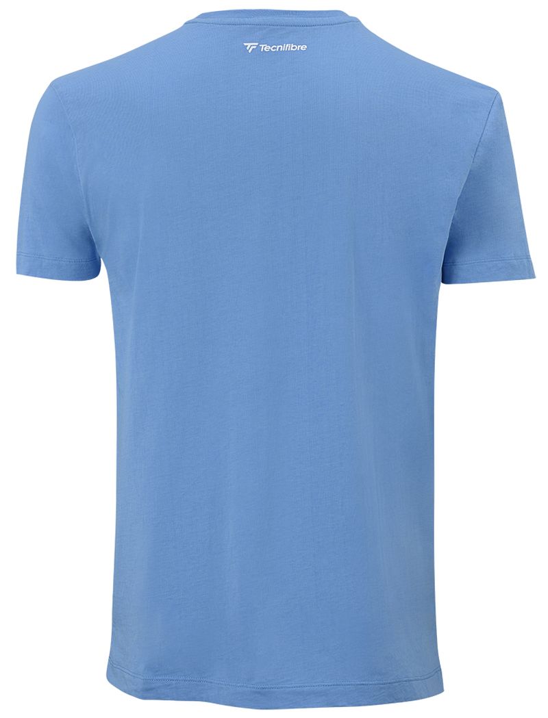 22COTEAZ3_1ziO0WnKWoRVyy Tecnifibre Club Cotton Tee - azur