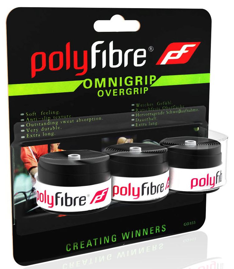 Polyfibre Omnigrip Overgrip 3P - black