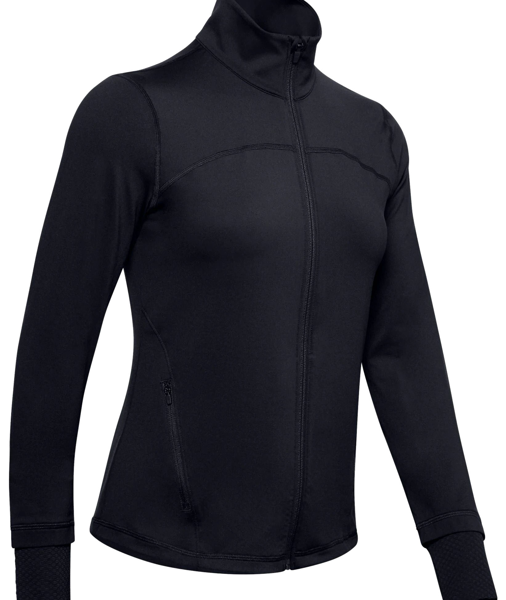 under-armour-women-s-rush-full-zip-black-1 Under Armour Women's Rush Full Zip - black