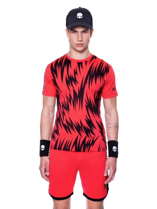 Hydrogen Scratch Tech Tee Man - red