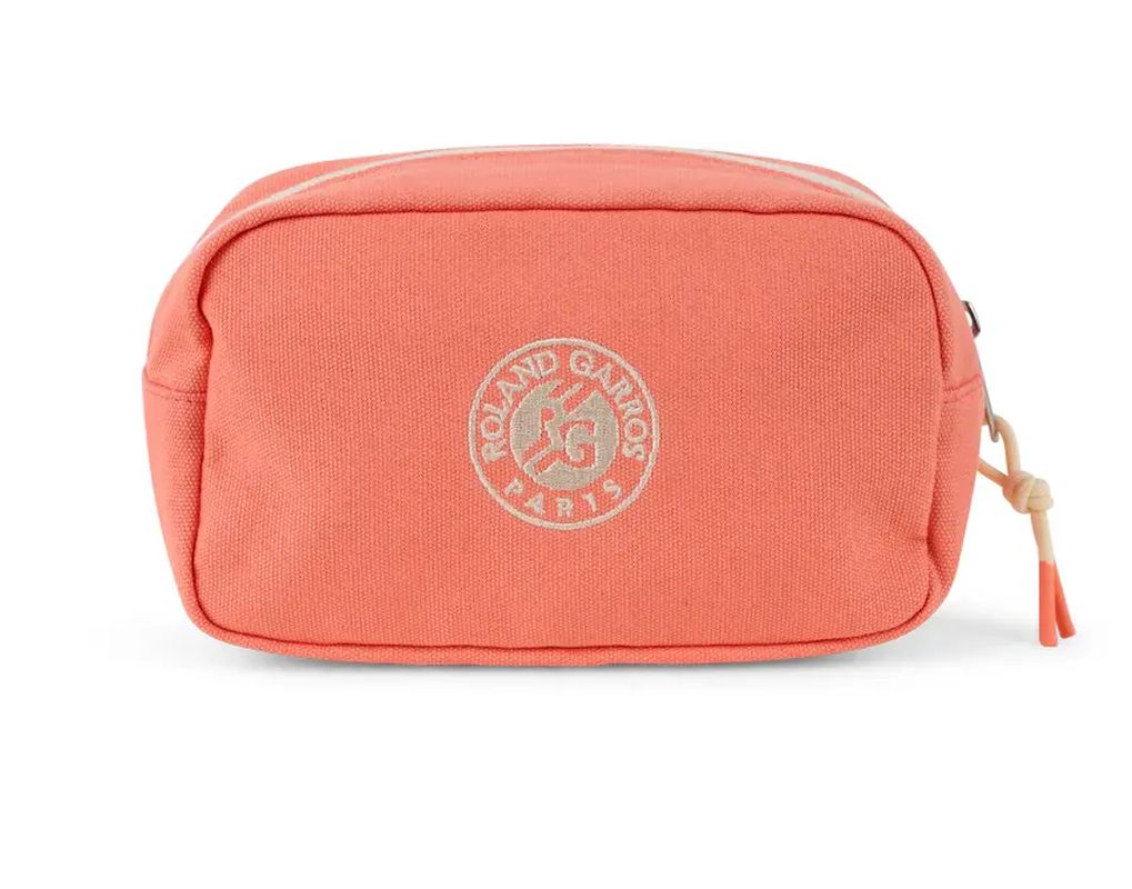 Roland Garros Sporty Chic Makeup Bag - coral