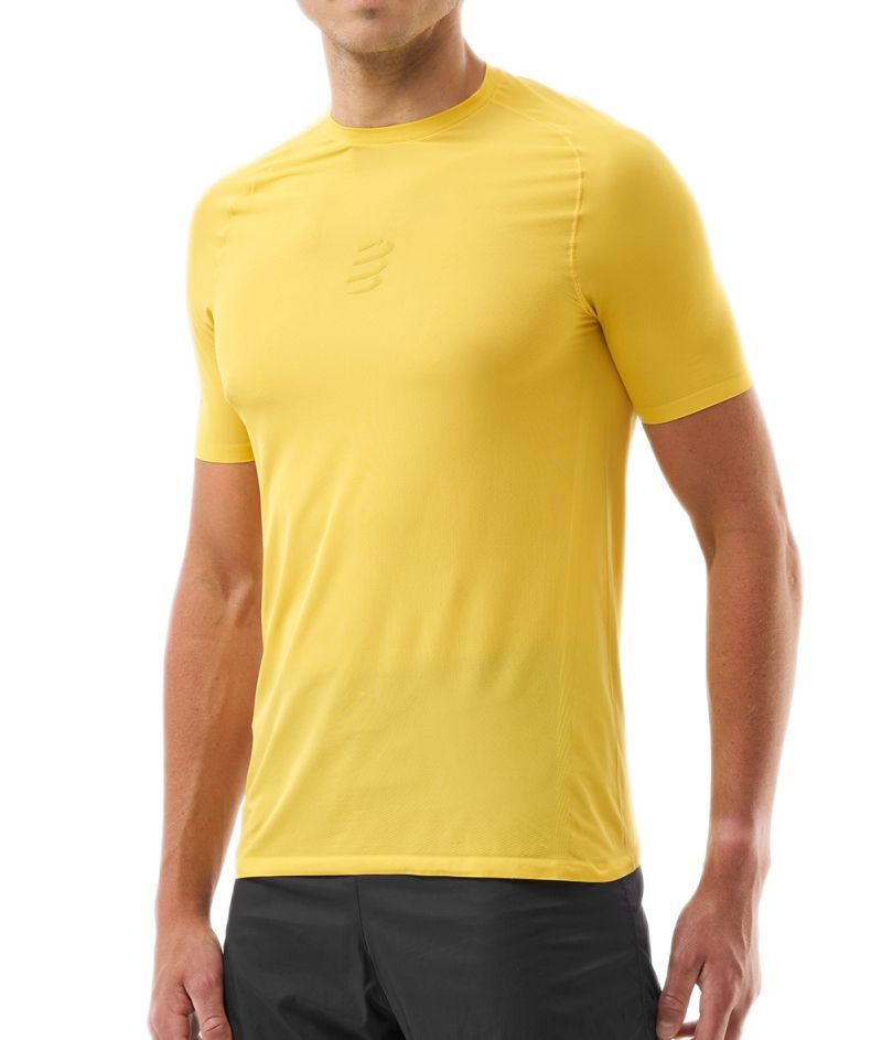 Compressport Trail Racing Short Sleeve - ceylon yellow