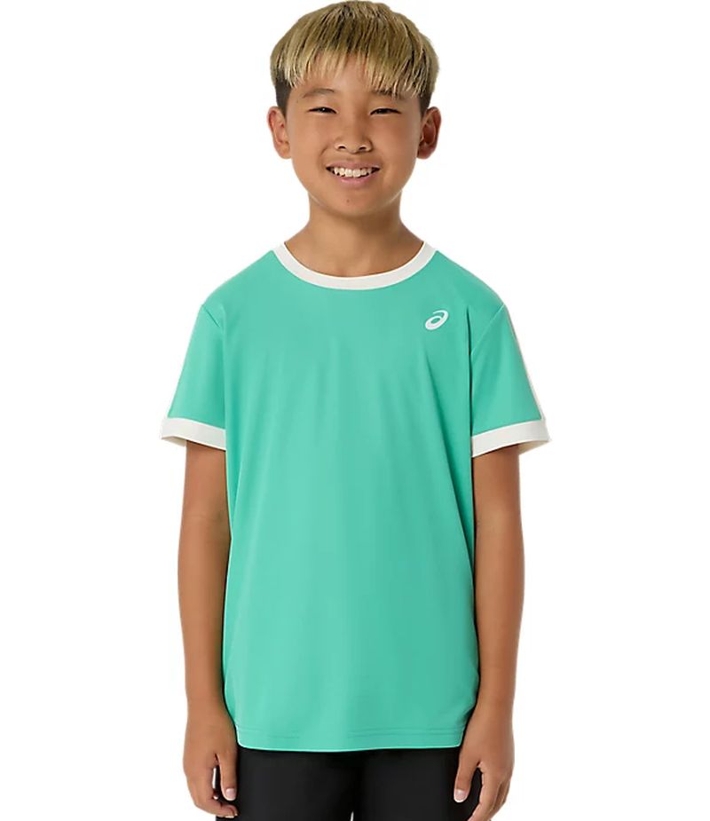 Asics Boys Short Sleeve - aurora green