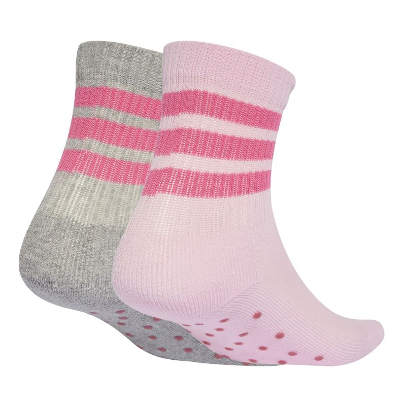 Adidas Kids Anti-Slip 2P - clear pink/medium grey heather