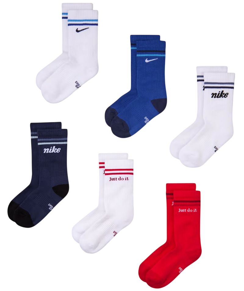 Skarpety Nike Kids Everyday Cushioned Crew 6P - multicolor