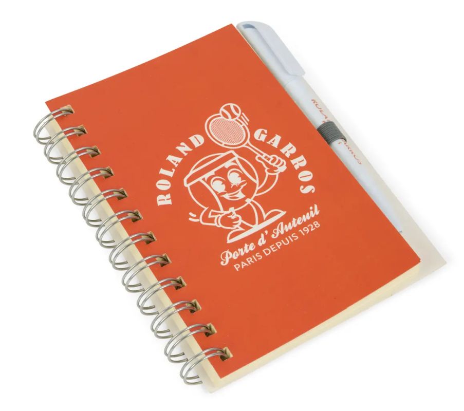 Roland Garros Mr Balle Notebook - clay Roland Garros Mr Balle Notebook - clay