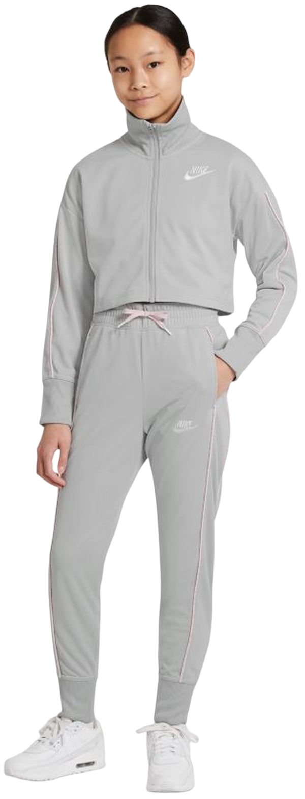 Nike Sportswear High-Waisted Tracksuit G - light smoke grey/pink foam/white Nike Sportswear High-Waisted Tracksuit G - light smoke grey/pink foam/white