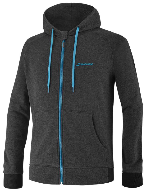 Babolat Exercise Hood Jacket Boy - black heather Babolat Exercise Hood Jacket Boy - black heather