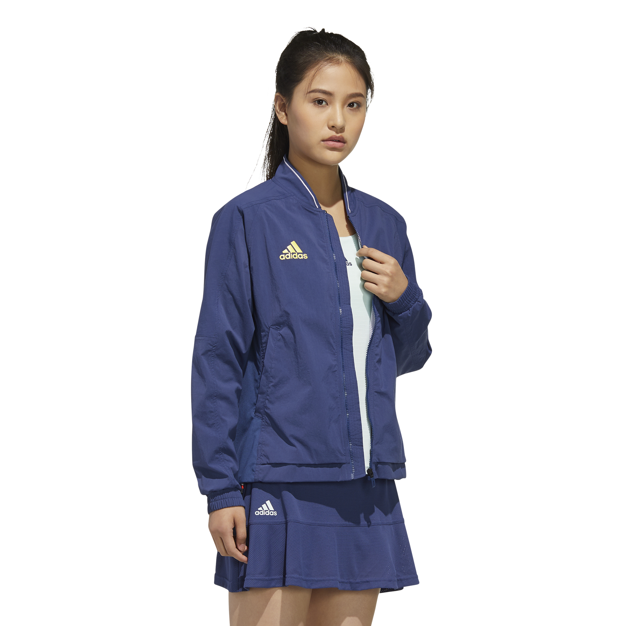 Adidas Women Streatch Woven Jacket - tech indigo