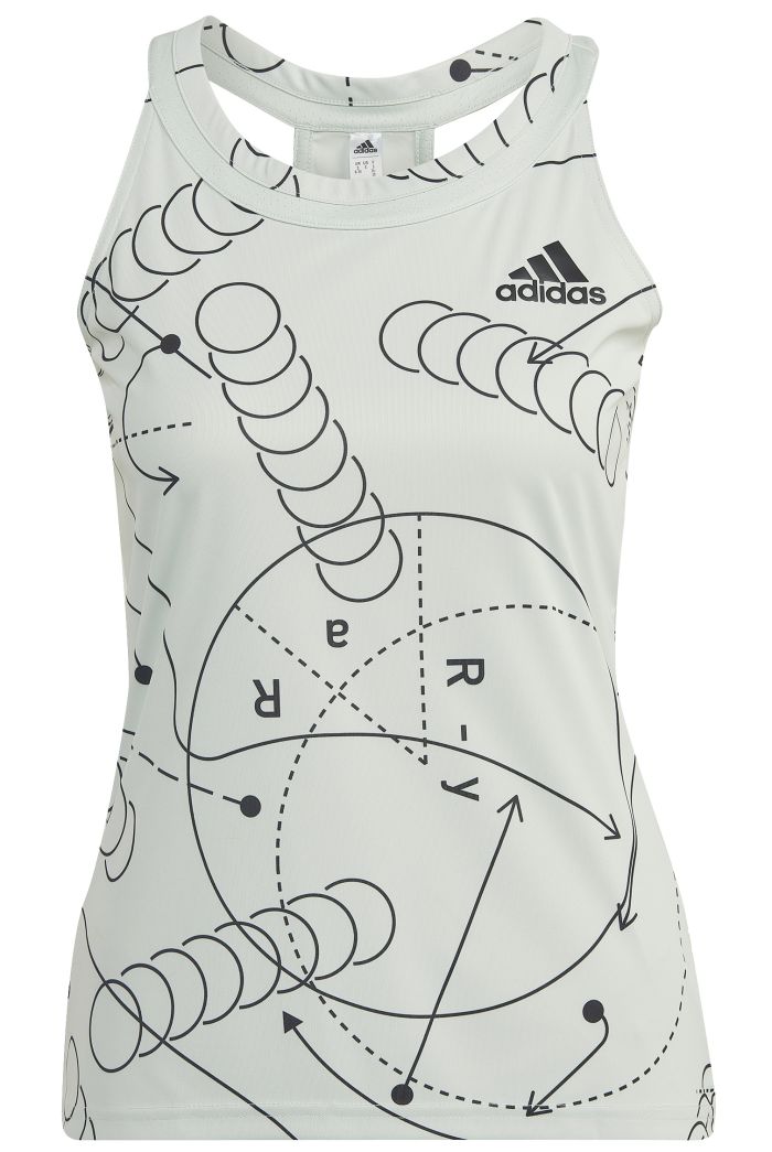 Adidas Club Tennis Graphic Tank Top - linen green