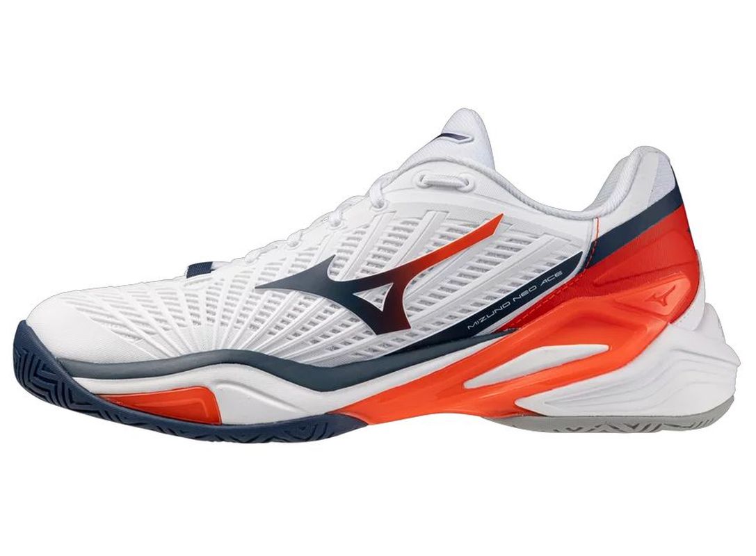 Mizuno Neo Ace AC - white/insignia blue/orange