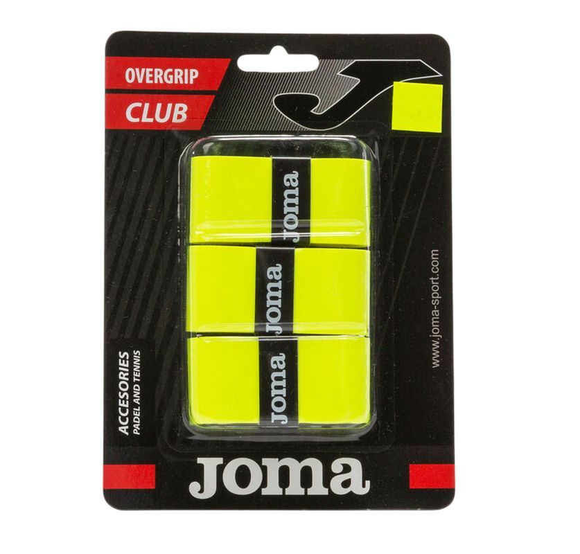 Joma Club Cushsion Overgrip 3P - fluor yellow