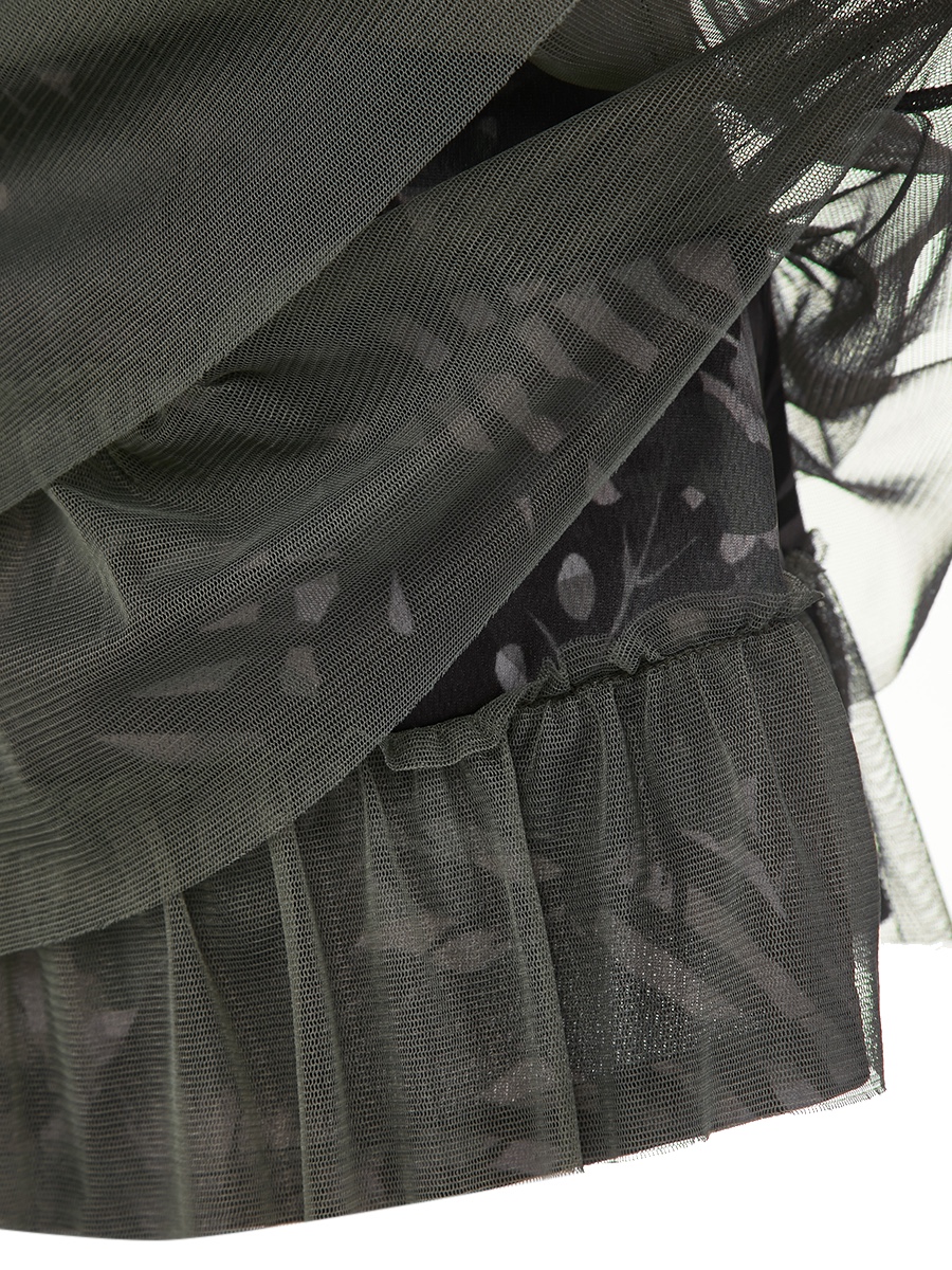 Lotto Camoflower Dress + Bra - leaf print