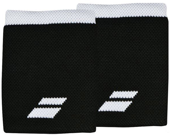 Babolat Logo Jumbo Wristband - black/white