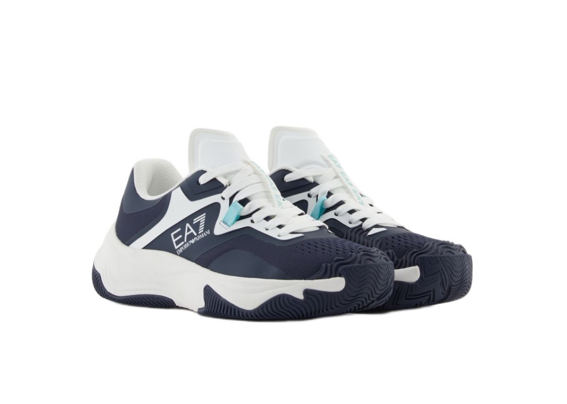 EA7 Unisex Woven Sneaker - sky captain/white/aqua sky