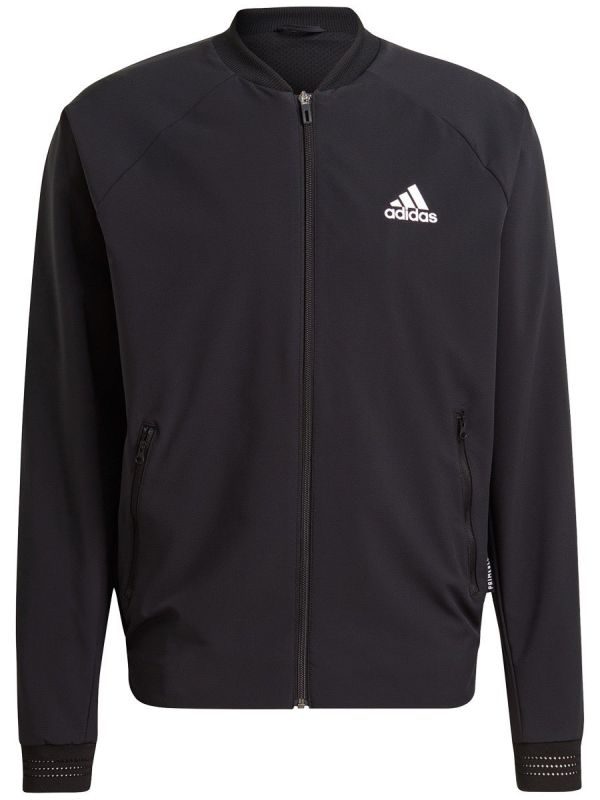 Adidas Stretch Woven Primeblue Jacket M - black/white