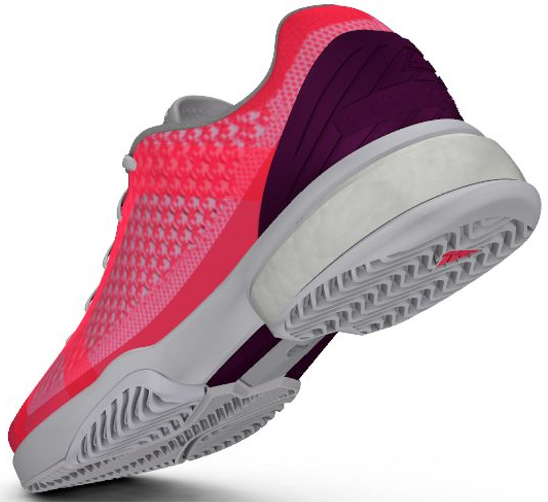 Adidas Stella McCartney Barricade Boost - flash red/white/pop purple