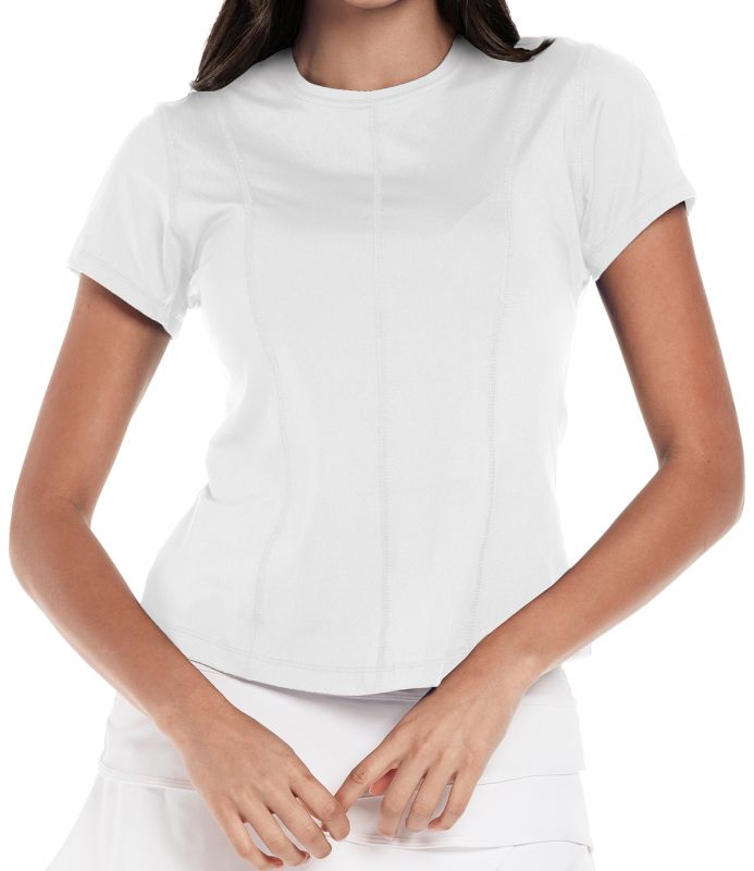 Lucky in Love Core Center Court Short Sleeve - white