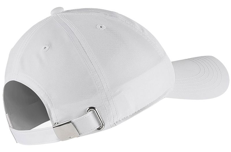 Nike Youth Heritage 86 Cap Metal Swoosh - white/metallic silver