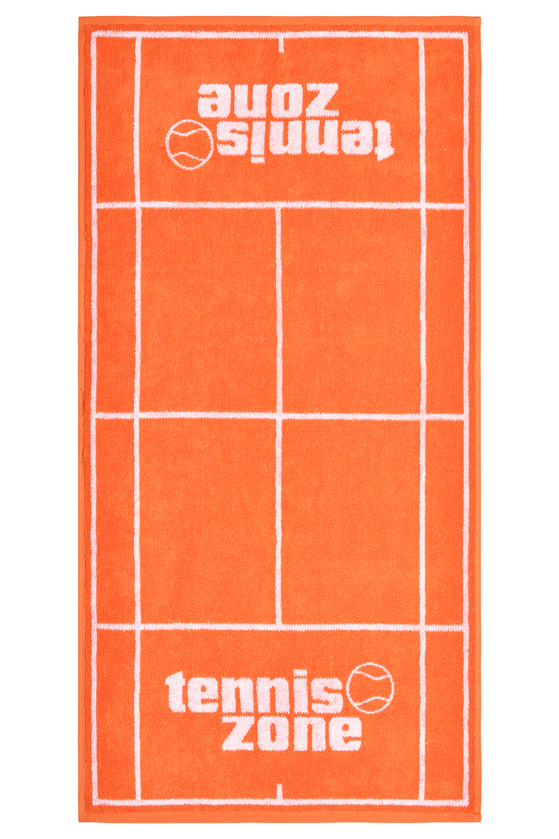 Tennis Zone Towel Court&Logo - orange/white