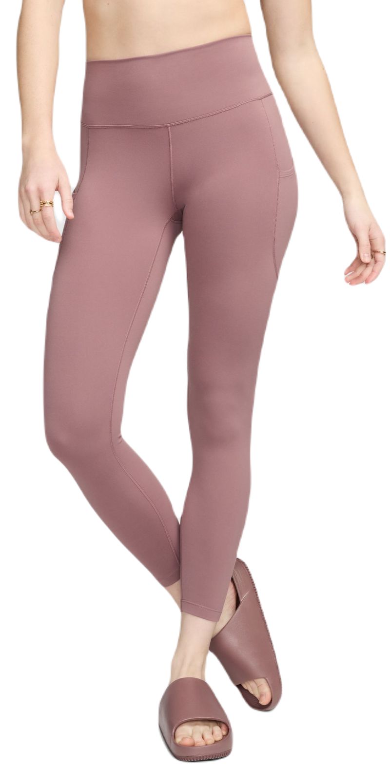 Nike Dri-Fit One 7/8 High-Rise - smokey mauve/black Nike Dri-Fit One 7/8 High-Rise - smokey mauve/black