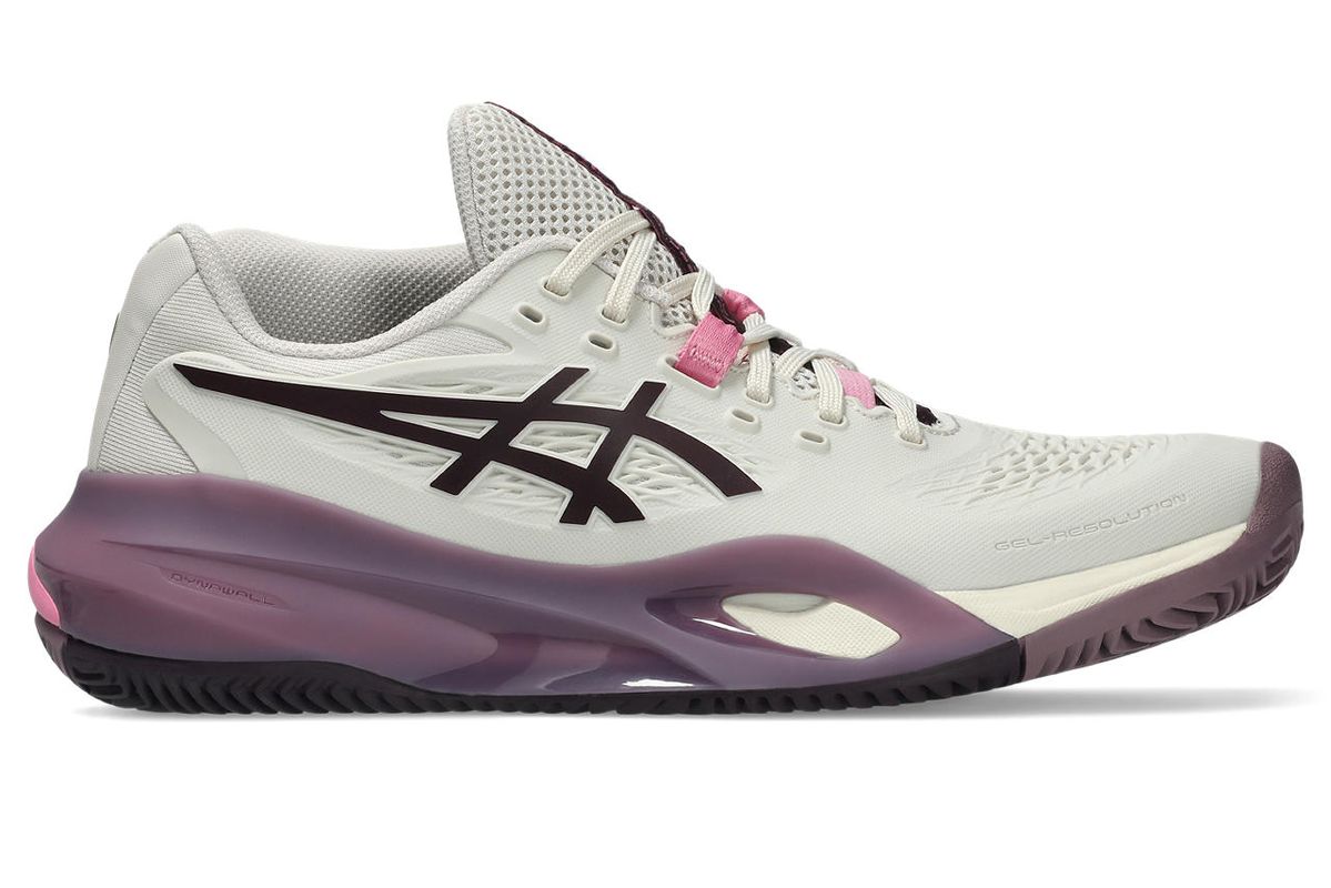 Asics Gel-Resolution X Clay - soft oat/dark aubergine Asics Gel-Resolution X Clay - soft oat/dark aubergine