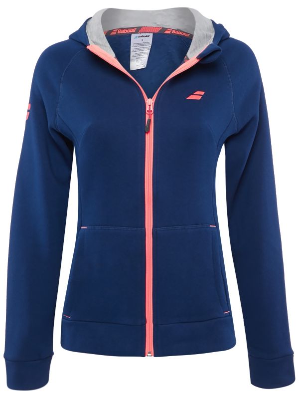babolat-core-hood-sweat-women-estate-blue-1 Babolat Core Hood Sweat Women - estate blue