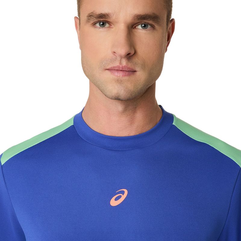 Asics Padel Court Short Sleeve - dark cobalt/menthol