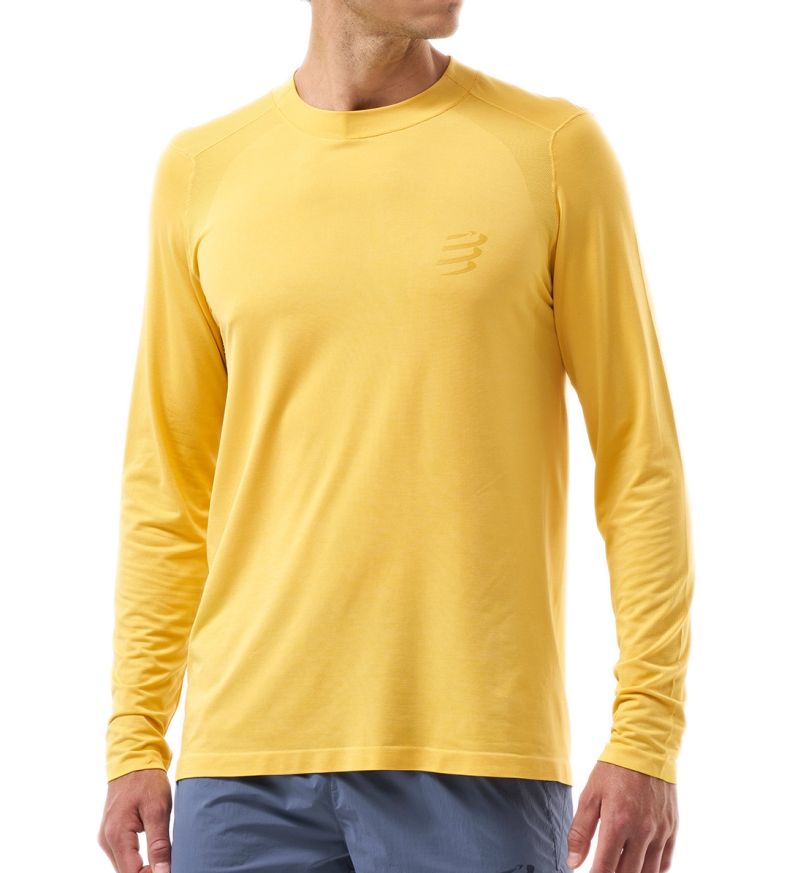 Compressport Performance Long Sleeve - ceylon yellow