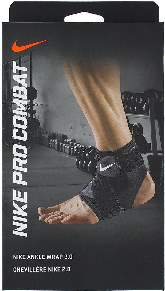 Opaska na staw skokowy Nike Pro Combat Ankle Sleeve 2.0 - black