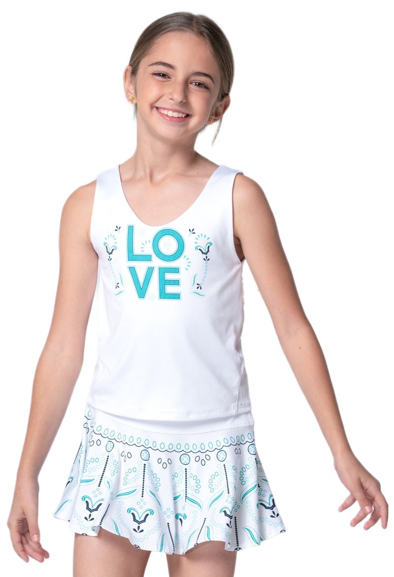 Lucky in Love Girls Linen Nouveau - white Lucky in Love Girls Linen Nouveau - white