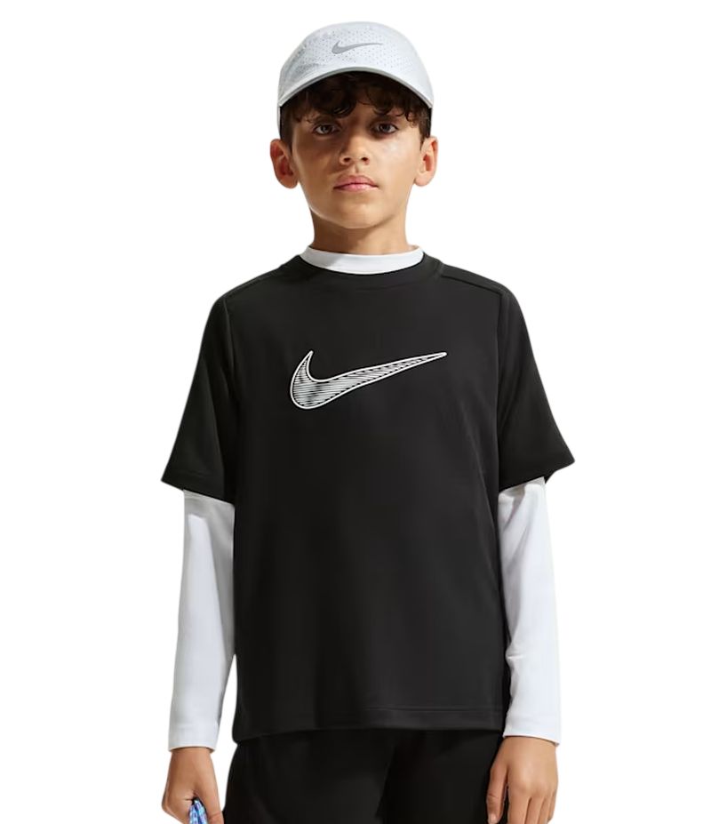 Nike Boys Dri-FIT Multi Short Sleeve - black Nike Boys Dri-FIT Multi Short Sleeve - black